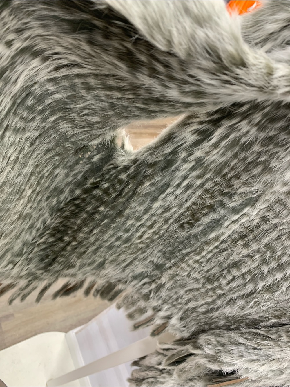 Romeo & Juliet Couture Olive Taupe Faux Fur Vest - Picture 7 of 8